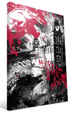 Arkansas Razorbacks Spirit Canvas Print