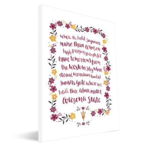 Arizona State Sun Devils Hand-Painted Song Canvas Print