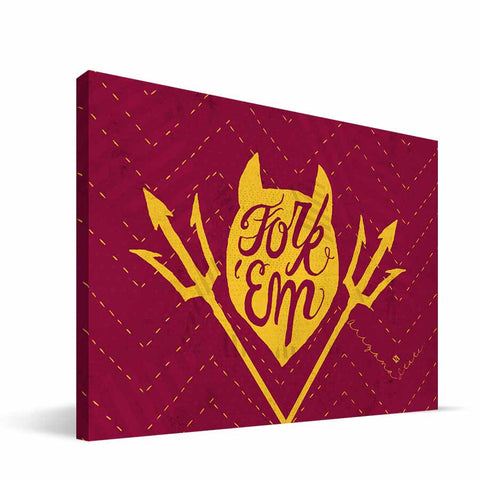 Arizona State Sun Devils Mascot Canvas Print