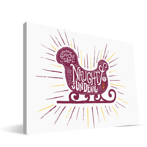 Arizona State Sun Devils Naughty or Nice Canvas Print