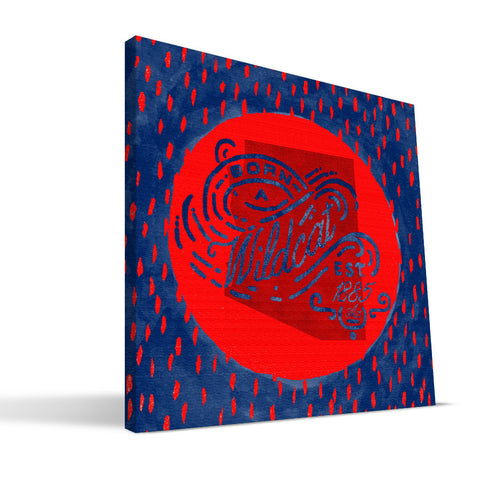 Arizona Wildcats Born a Fan Canvas Print