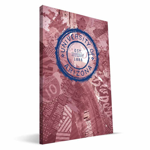 Arizona Wildcats Scrapbook Canvas Print