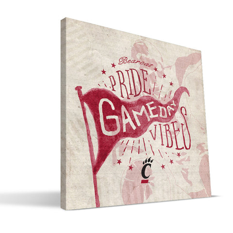 Cincinnati Bearcats Gameday Vibes Canvas Print