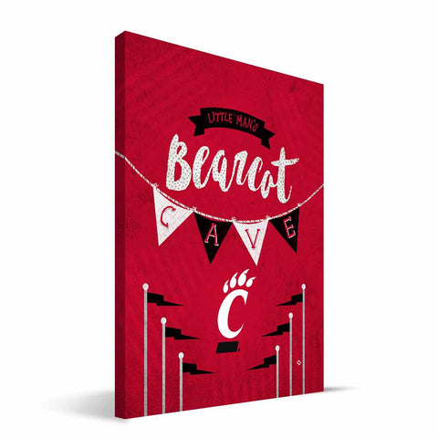 Cincinnati Bearcats Little Man Canvas Print