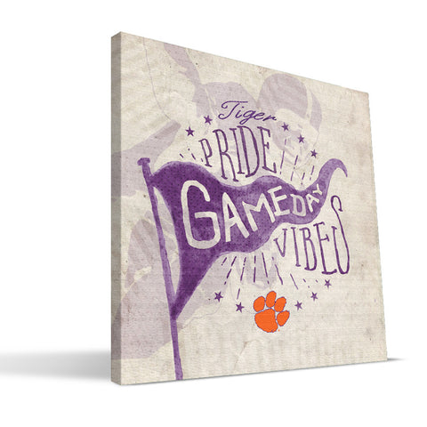 Clemson Tigers Gameday Vibes Canvas Print