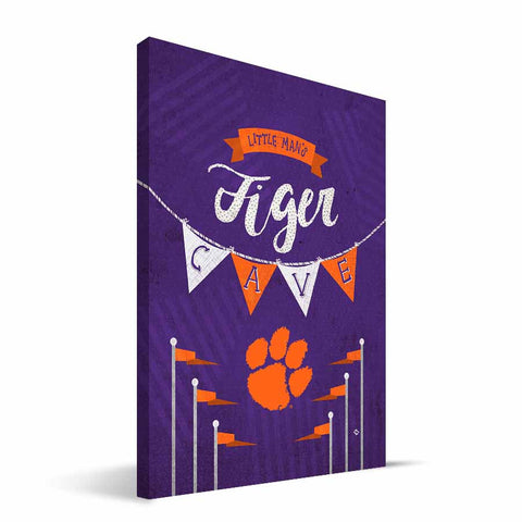 Clemson Tigers Little Man Canvas Print