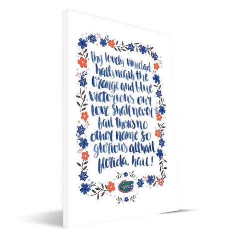 Florida Gators Hand-Painted Song Canvas Print