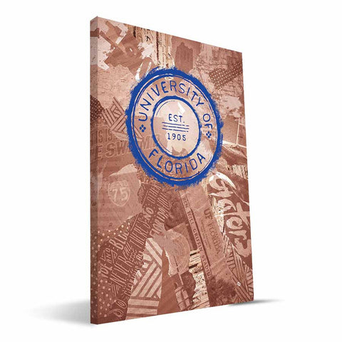 Florida Gators Scrapbook Canvas Print