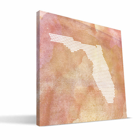 Florida State Hearts Canvas Print