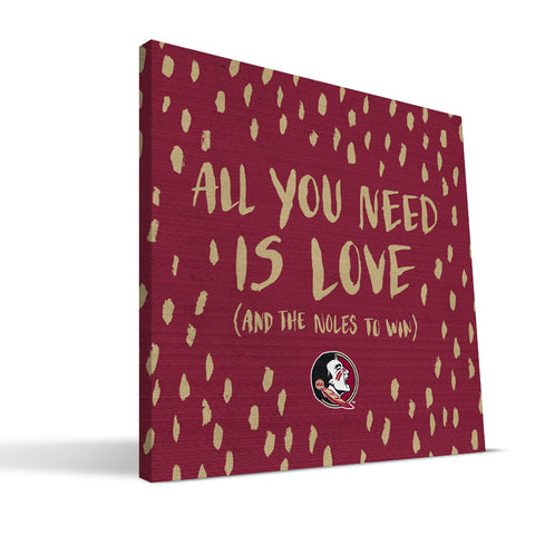 Florida State Seminoles All You Need Canvas Print