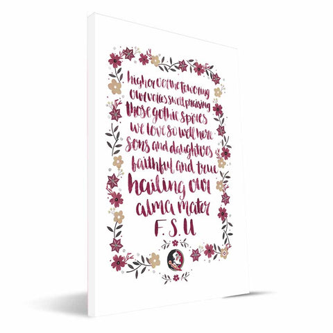 Florida State Seminoles Hand-Painted Song Canvas Print