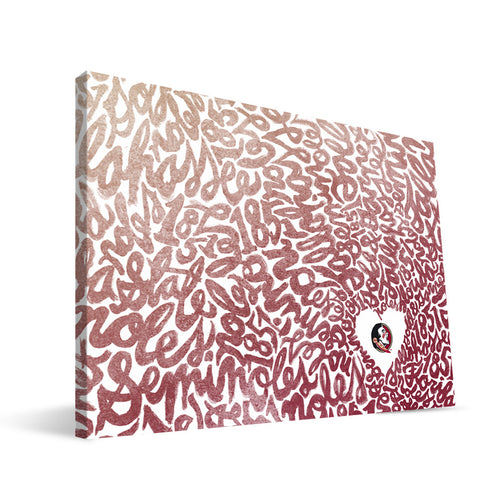Florida State Seminoles Watercolor Canvas Print