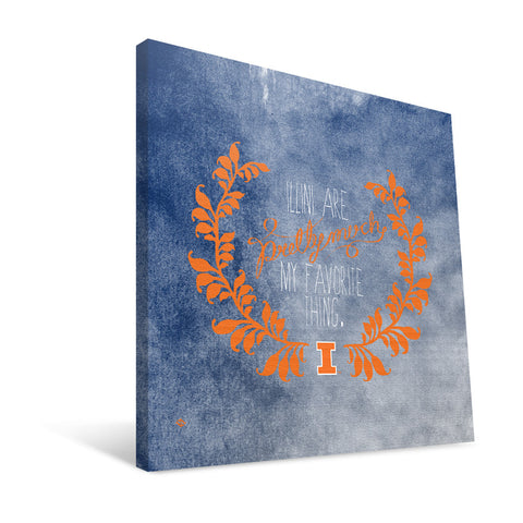 Illinois Fighting Illini Favorite Thing Canvas Print