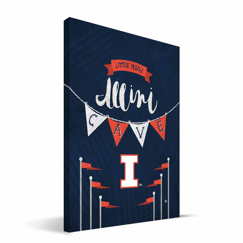 Illinois Fighting Illini Little Man Canvas Print