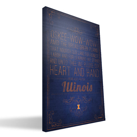 Illinois Fighting Illini Song Canvas Print