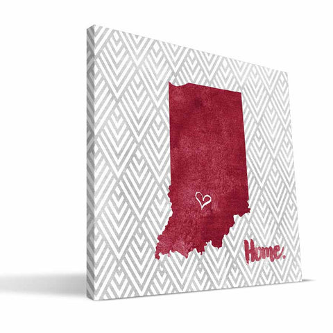 Indiana Hoosiers Home Canvas Print