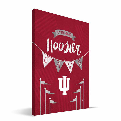 Indiana Hoosiers Little Man Canvas Print