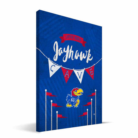 Kansas Jayhawks Little Man Canvas Print