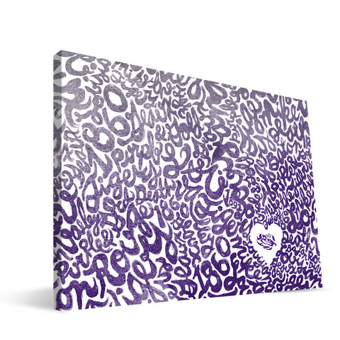 LSU Tigers Watercolor Canvas Print