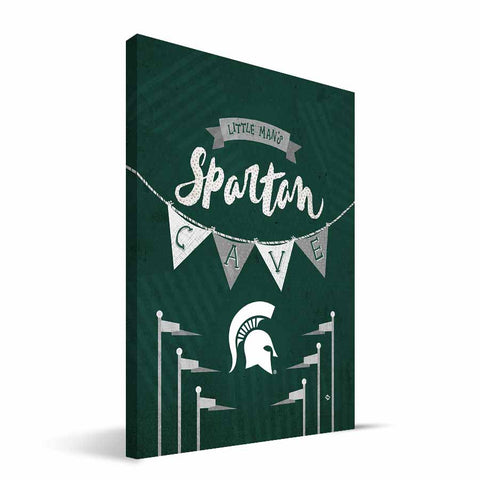 Michigan State Spartans Little Man Canvas Print
