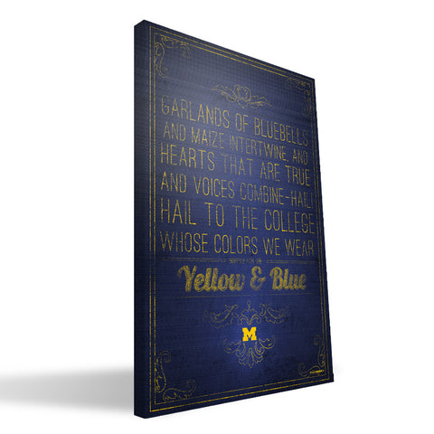 Michigan Wolverines Song Canvas Print