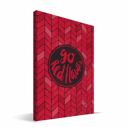 Miami University RedHawks Geometric Canvas Print