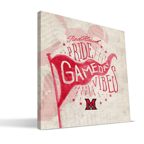 Miami University RedHawks Gameday Vibes Canvas Print