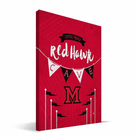 Miami University RedHawks Little Man Canvas Print