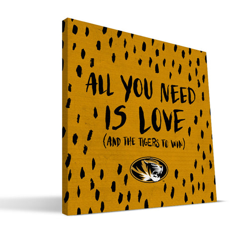 Missouri Tigers All You Need Canvas Print