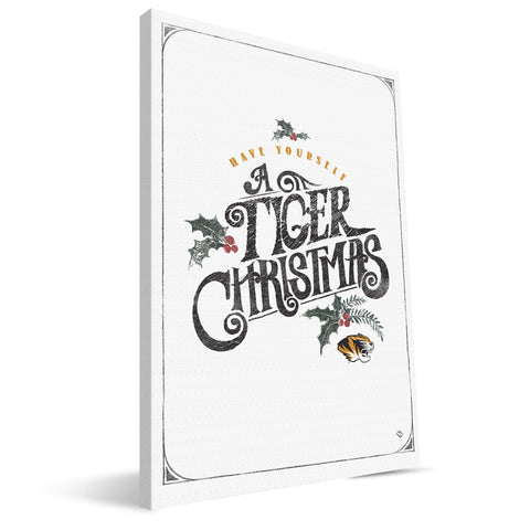 Missouri Tigers Merry Little Christmas Canvas Print