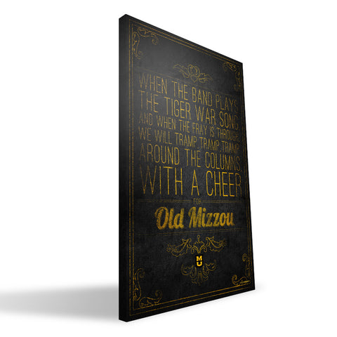 Missouri Tigers Song Canvas Print