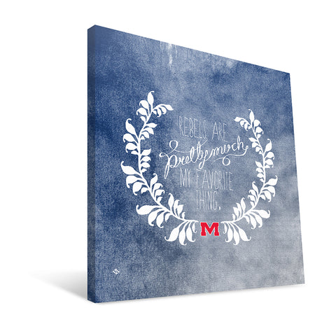 Ole Miss Rebels Favorite Thing Canvas Print