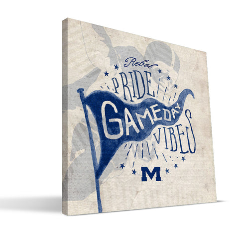 Ole Miss Rebels Gameday Vibes Canvas Print