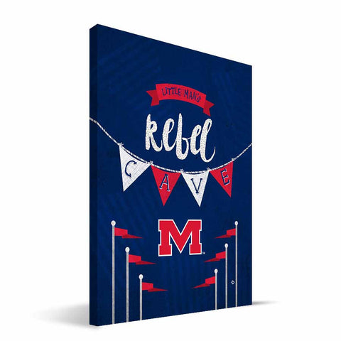 Ole Miss Rebels Little Man Canvas Print