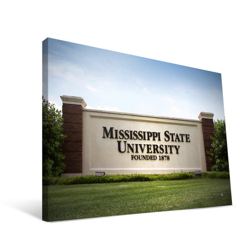 Mississippi State Bulldogs Campus Entry Canvas Print