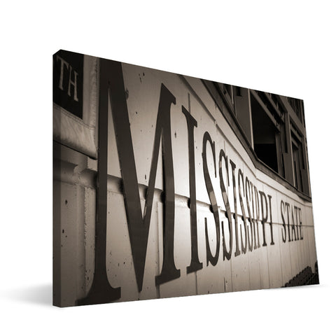 Mississippi State Bulldogs Dudy Noble Field Canvas Print