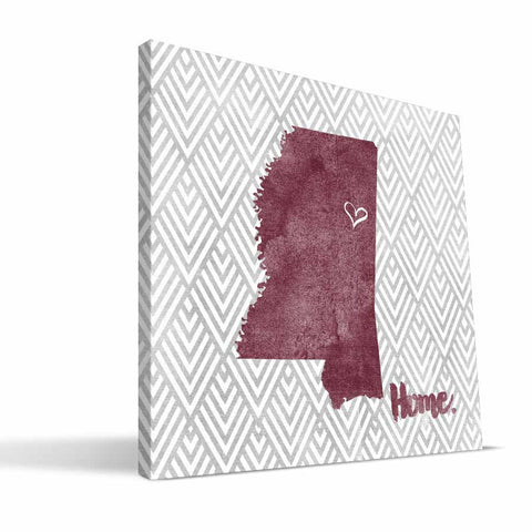 Mississippi State Bulldogs Home Canvas Print