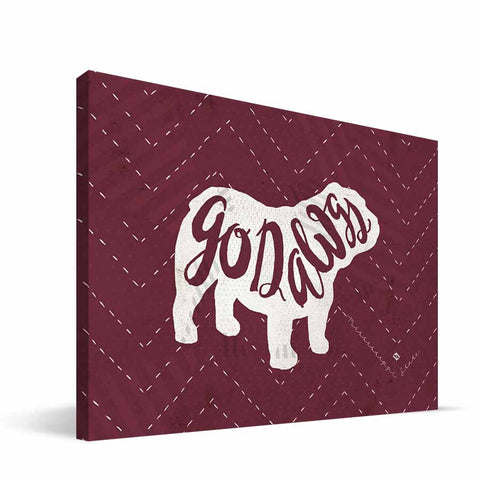 Mississippi State Bulldogs Mascot Canvas Print