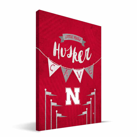 Nebraska Cornhuskers Little Man Canvas Print