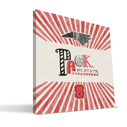 NC State Wolfpack State Canvas Print