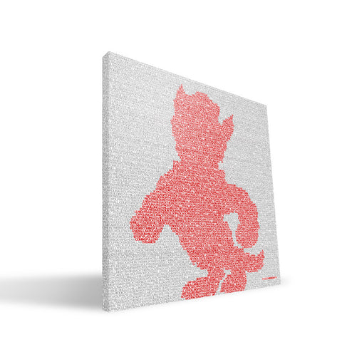 NC State Wolfpack Typo Canvas Print