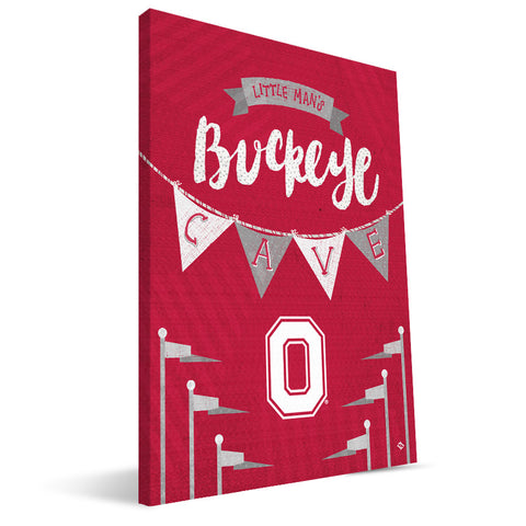 Ohio State Buckeyes Little Man Canvas Print
