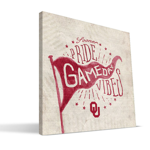 Oklahoma Sooners Gameday Vibes Canvas Print