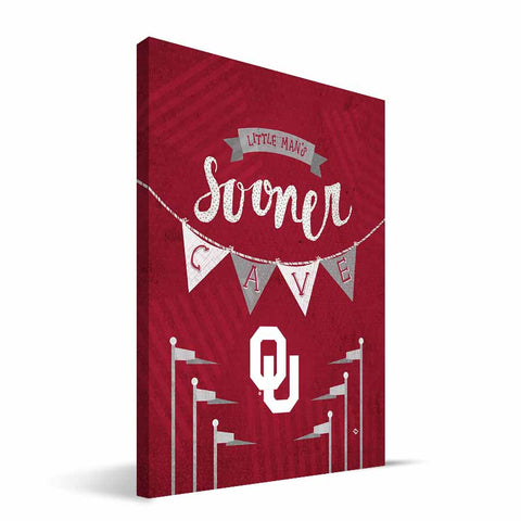 Oklahoma Sooners Little Man Canvas Print