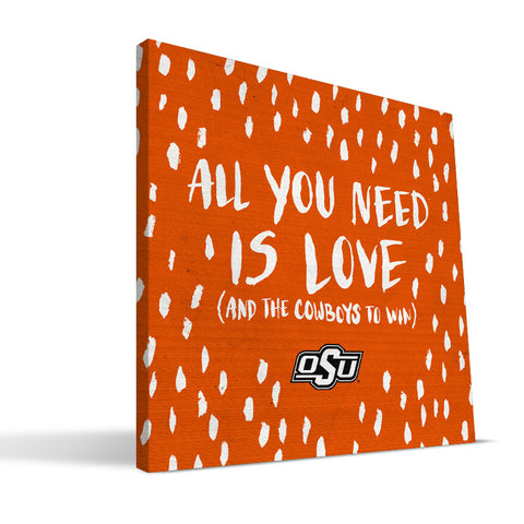 Oklahoma State Cowboys All You Need Canvas Print