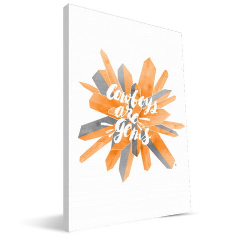 Oklahoma State Cowboys Gem Canvas Print