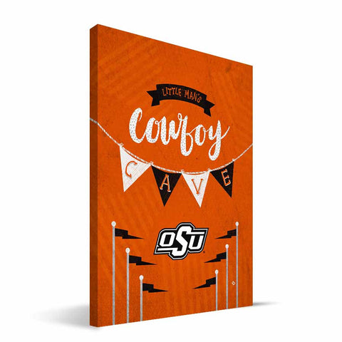 Oklahoma State Cowboys Little Man Canvas Print