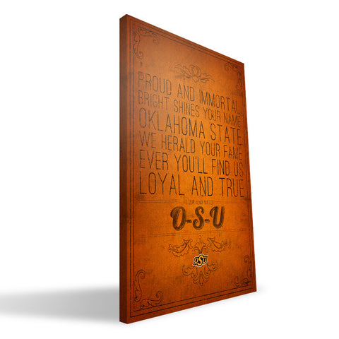 Oklahoma State Cowboys Song Canvas Print