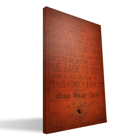 Oregon State Beavers Song Canvas Print