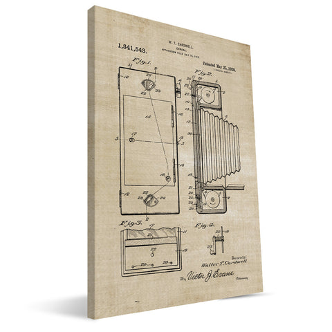 Cardwell Camera Patent Canvas Print